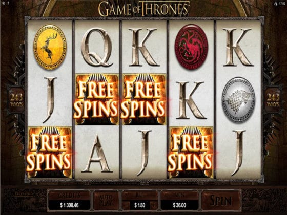 Game of Thrones Online Slot Bonus Hit