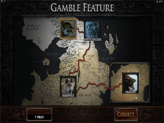 Game of Thrones Online Slot Gamble Feature