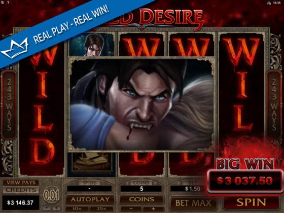 Immortal Romance Online Slot WILD DESIRE Mega Win