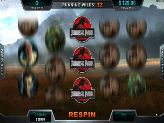 Jurassic Park Online Slot Triceratops Bonus