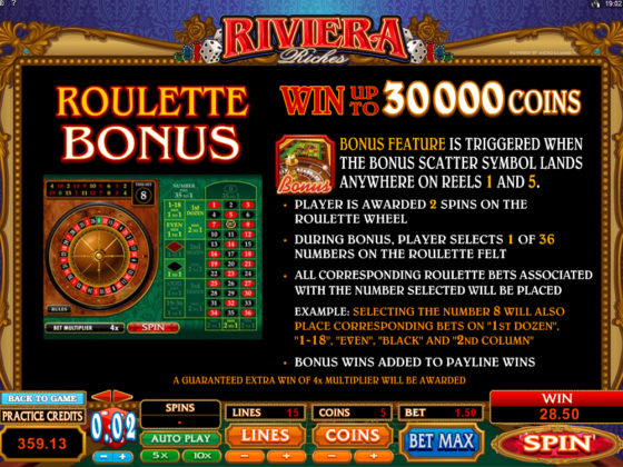 Riviera Riches Online Slot