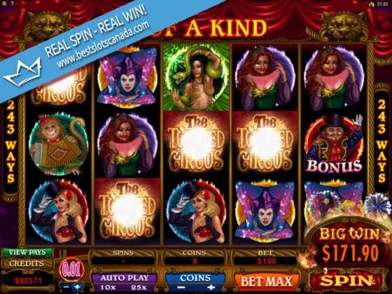 The Twisted Circus Online Slot Big Win