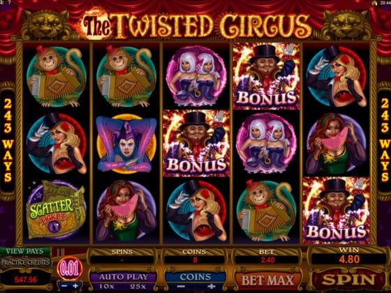 The Twisted Circus Online Slot Bonus Hit