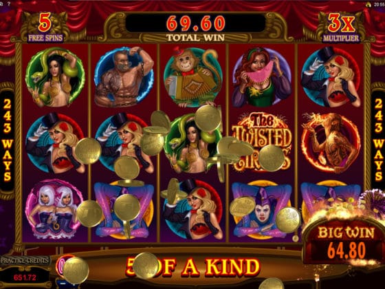 The Twisted Circus Online Slot Bonus Big Win
