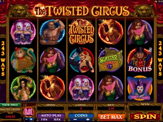 The Twisted Circus Online Slot